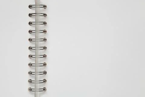 White notebook page Stock Photos