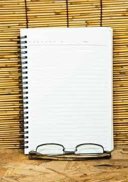 White notebook paper. Stock Photos