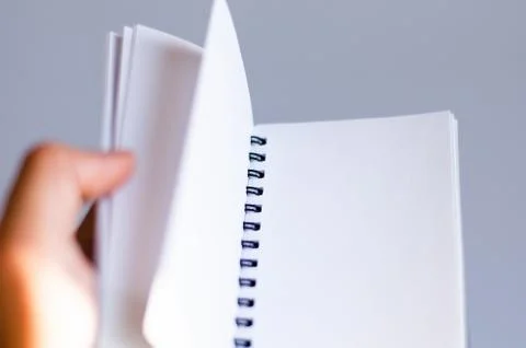 White Notebook Stock Photos