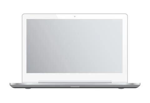 White notebook on white background Stock Illustration