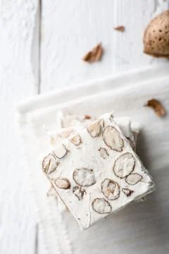 White Nougat Stock Photos