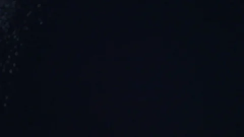 White nowflakes floating in the air on a black background.Ideal for making video Stock Footage 102378221
