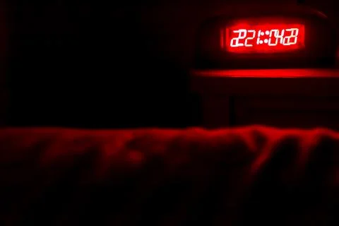 White numbers on a red background Stock Photos