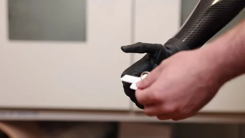 White object, Object handling, Handling object Stock Footage 302026477