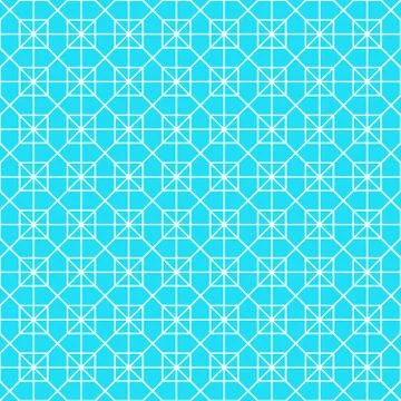 White octagon shape pattern background Illustrazione stock