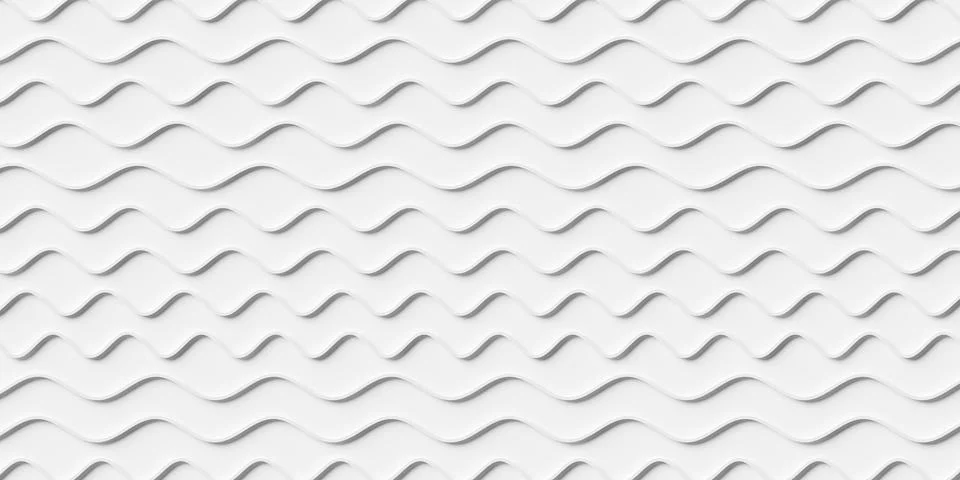 White offset sine wave line shape array geometrical background wallpaper ba.. Illustrazione stock