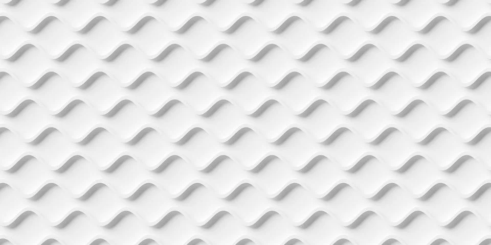 White offset sine wave line shape array geometrical background wallpaper ba.. Illustrazione stock
