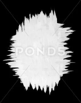White oil-painted texture on black Stock Illustration