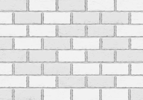 White old brick background Stock Illustration
