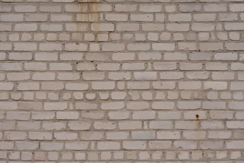 White old brick wall. Horizontal photo. texture Stock Photos