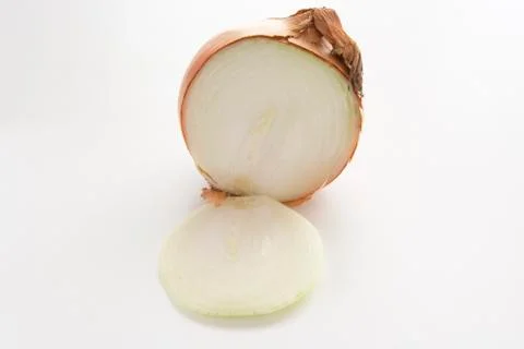 White onion sliced Stock Photos