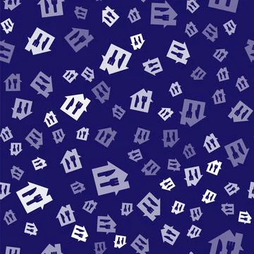 White Online ordering and fast food delivery icon isolated seamless pattern o Stock Illustration