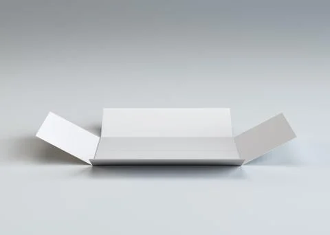White open blank cardboard box 库存插图