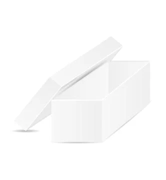White open box Illustrazione stock