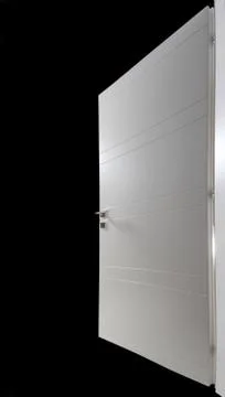 White open door Foto stock