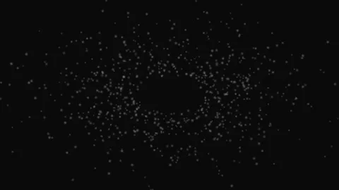 White Orb Bokeh Particles Dark Seamless Loop Background Stock Footage 332710488
