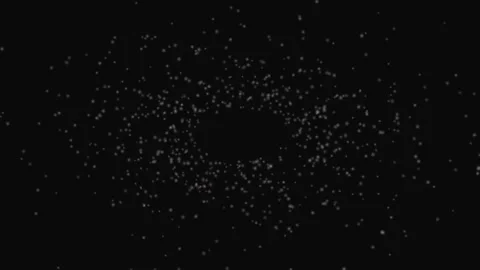 White Orb Bokeh Particles Dark Seamless Loop Background Stock Footage 332711055