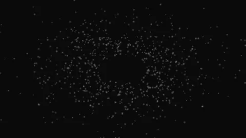 White Orb Particles Floating Dark Loop Background Soft Motion Stock Footage 332710295