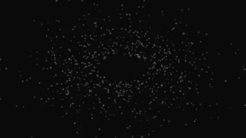 White Orb Particles Floating Dark Loop Background Soft Motion Stock Footage 332710935