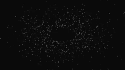 White Orb Particles Floating Dark Loop Background Soft Motion Stock Footage 332711022