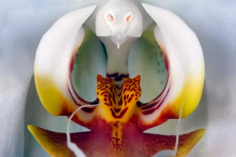 White orchid Foto stock