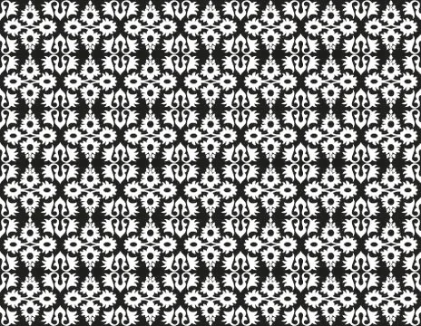 White ottoman seamless pattern Stock-Illustration