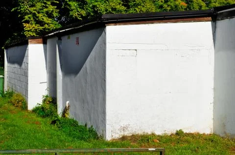 White outbuilding Stock Photos