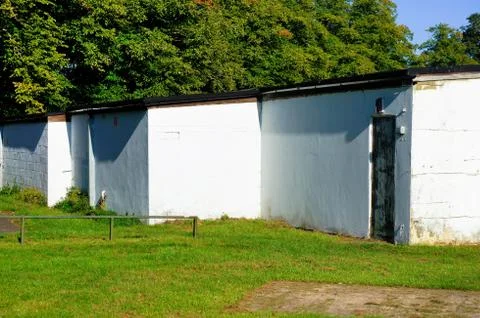 White outbuilding Stock Photos