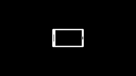 White outline tablet on black background digital technology concept gadget de 스톡 동영상 340444524