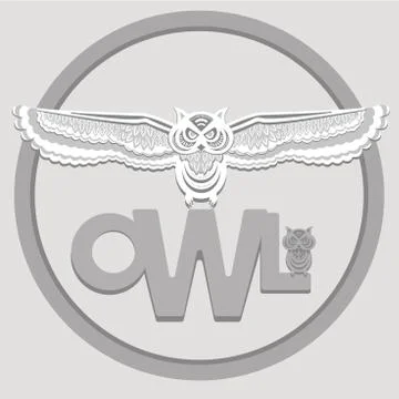 White owl Illustrazione stock