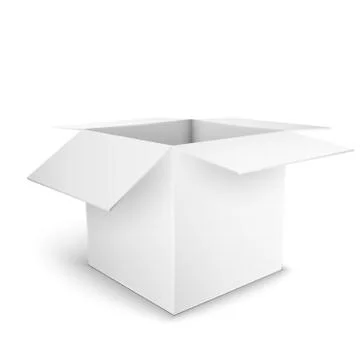White package box Illustrazione stock