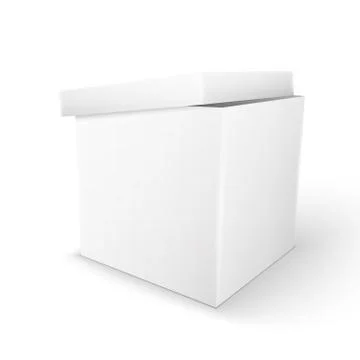 White package box Stock Illustration