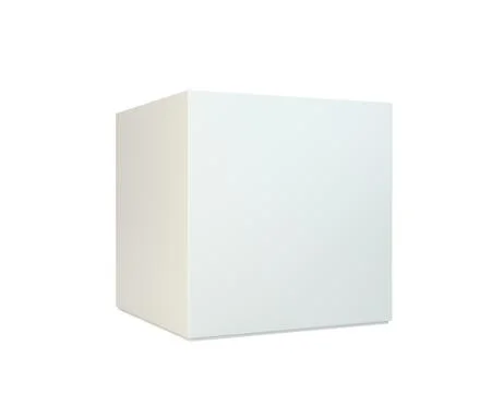 White package box isolated on white background Stock-Illustration