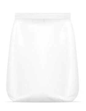 White packaging for food illustration Stock Illustration