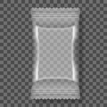 White Packaging For Snacks, Chips, Sugar, Spices, Or Other Food Stock Illustration