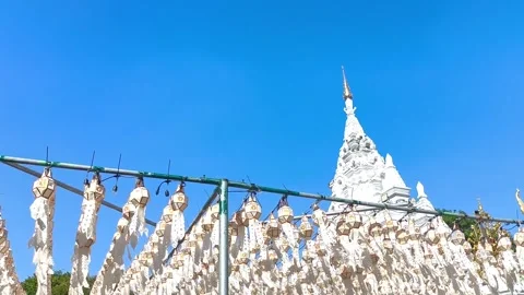White pagoda Stock Footage 320035401