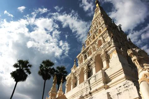 White pagoda Stock Photos