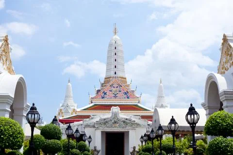 White pagoda. Stock Photos
