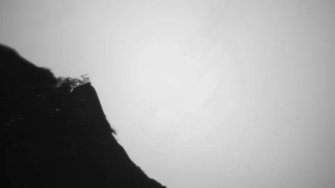White Paint on a Black Background Stock Footage 83448456