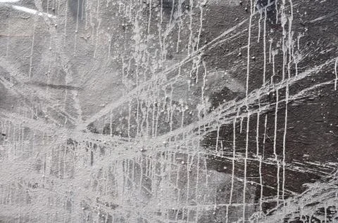 White paint black wall Stock Photos