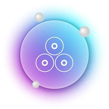 White Paint spray can icon isolated on white background. Blue and purple gr.. Stock Illustration