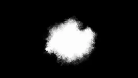 White paint spreads on black background abstract transition. Top effect of ink Stock Footage 125237099