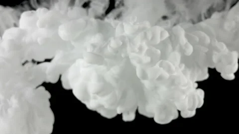 White Paint In Water Stock Footage 170526881
