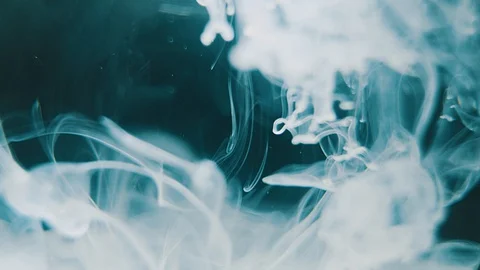 White Paint In Water In Slowmotion Stock Footage 129302944