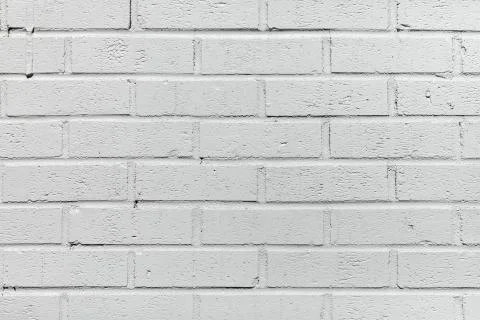 A white painted brick wall. Backdrop, background Stock Photos