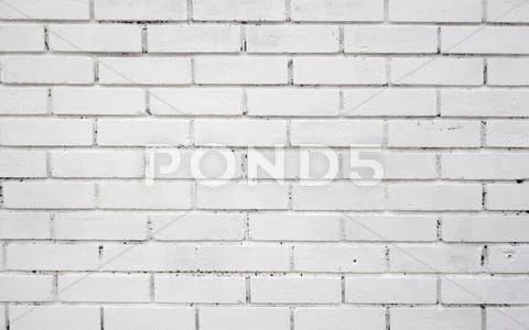 White painted brick wall background close up. Stock-Fotos