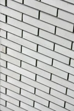 White painted brick wall surface Stock Photos