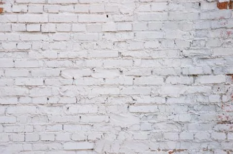 White painted brick wall texture Stock Photos