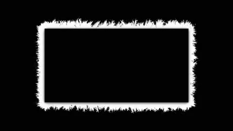 White painted grunge frame with copy space, stop motion animation Stock Footage 153750419
