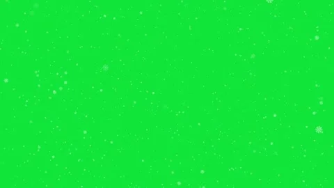 White painted snowflakes falling on a green background . Animated background for Stock Footage 283681673